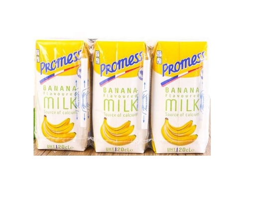 Lốc 6 Hộp Sữa Tươi Tiệt Trùng Hương Chuối Promess 200ml Promess ảnh 0