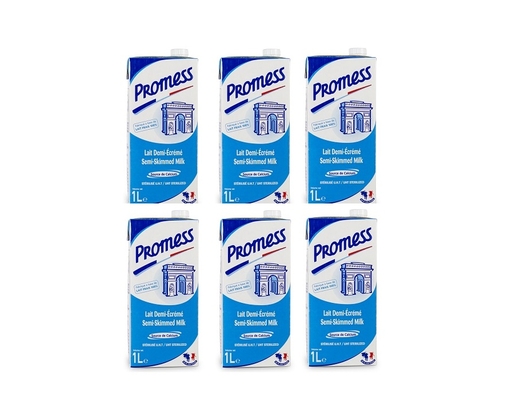 Thùng 6 Hộp Sữa Tươi Tiệt Trùng Promess Ít Béo 1L Promess ảnh 0