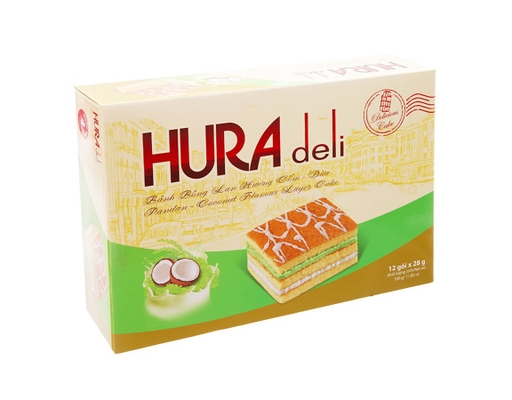 Bánh Bông Lan Deli Hương Cốm - Dừa 336g Hura ảnh 0