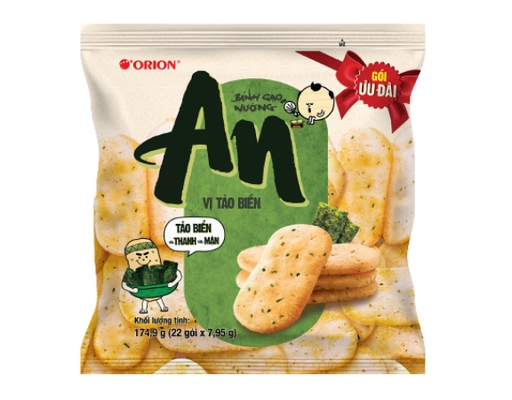 Bánh Gạo Nướng An Vị Tảo Biển 22P 175g Orion ảnh 0