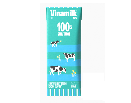 Thùng 48 Hộp Sữa Tươi Tiệt Trùng Vinamilk Không Đường 180ml Vinamilk ảnh 2