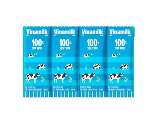 Thùng 48 Hộp Sữa Tươi Tiệt Trùng Vinamilk Ít Béo Không Đường 180ml Vinamilk ảnh 1