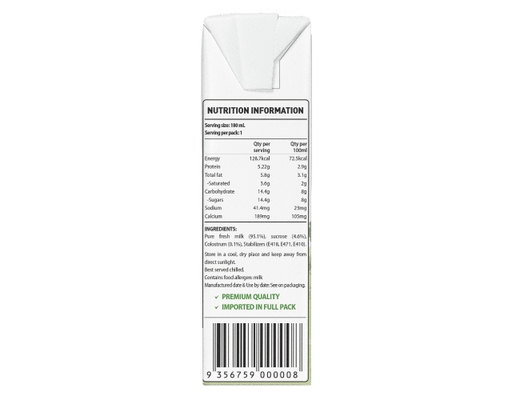 Lốc 3 Sữa Tươi Tiệt Trùng Bổ Sung Sữa Non 180ml Vitadairy ảnh 2