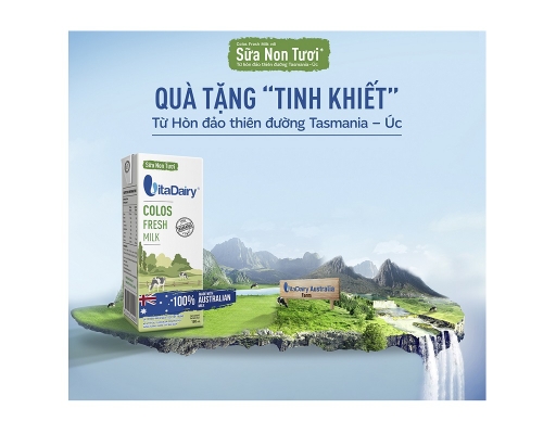 Lốc 3 Sữa Tươi Tiệt Trùng Bổ Sung Sữa Non 180ml Vitadairy ảnh 3