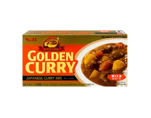 Viên Xốt Cari Golden Curry Mix Mild 220g S&B ảnh 0
