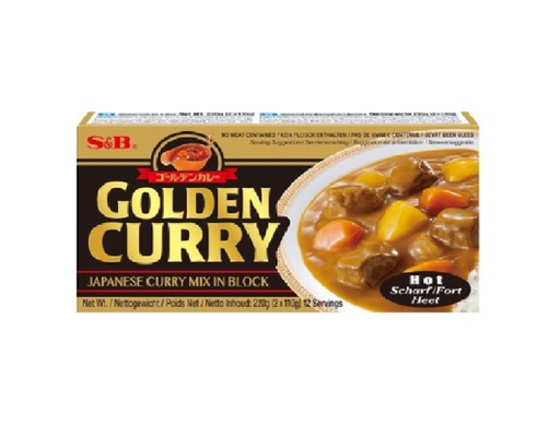Viên Xốt Cari Golden Curry Mix Hot 220g S&B ảnh 0