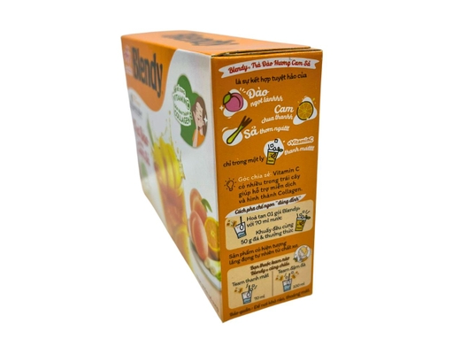 Trà Đào Hương Cam Sả 8 gói x 11g Blendy ảnh 3