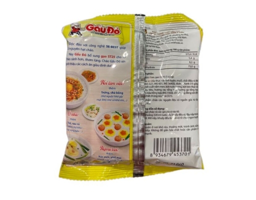Cháo Thịt Gà Gấu Đỏ Gói 50G Gấu Đỏ ảnh 1