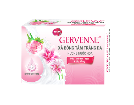 Xà Bông Tắm Trắng Da Hương Nước Hoa Lily Hồng 90g Gervenne ảnh 0