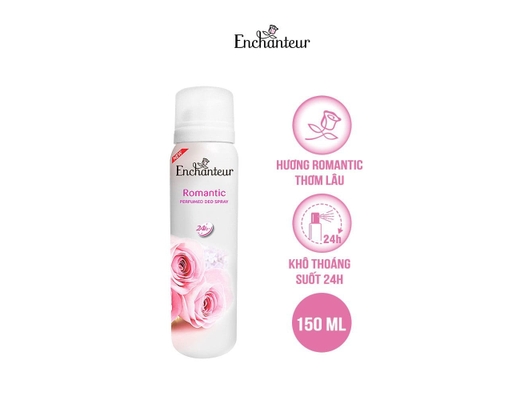 Xịt Khử Mùi Hương Nước Hoa Romantic 150ml Enchanteur ảnh 1