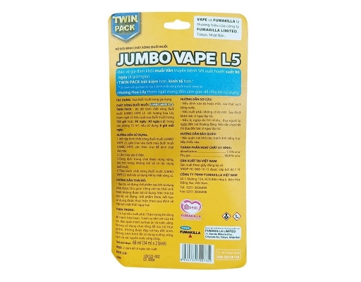 Lô 2 Chất Xông Đuổi Muỗi Vape Hương Lily 68ml Jumbo ảnh 1