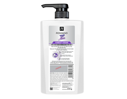 Dầu Gội Gen Z Forest Cedar 610g ROMANO ảnh 1