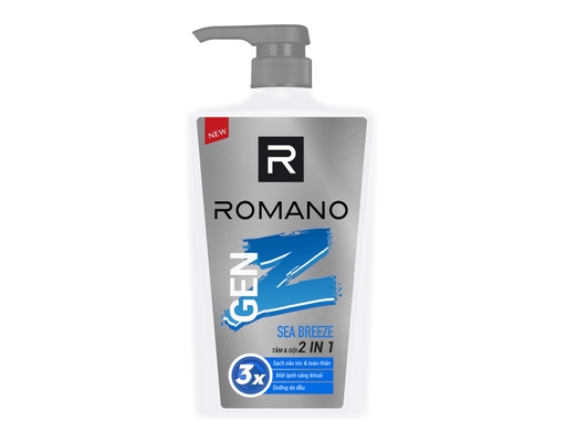 Sữa Tắm Gội 2In1 Gen Z Sea Breeze 610g ROMANO ảnh 0