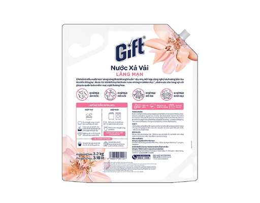 Nước Xả Vải Hương Lãng Mạn 3.2kg Gift ảnh 1