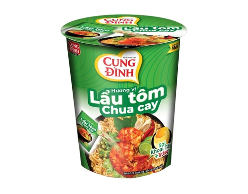 Mì Ly Hương Vị Tôm Chua Cay 71g Cung Đình ảnh 0