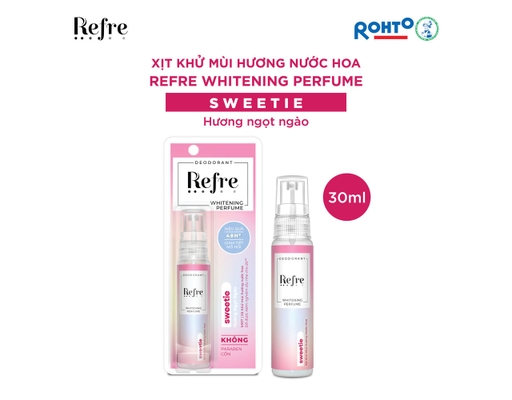 Xịt Khử Mùi Whitening Perfume Hương Ngọt Ngào Sweetie 30ml Refre ảnh 3