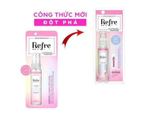 Xịt Khử Mùi Whitening Perfume Hương Ngọt Ngào Sweetie 30ml Refre ảnh 4