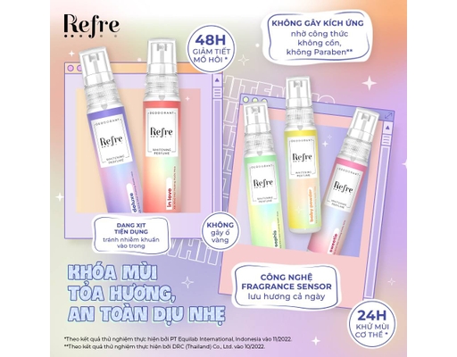 Xịt Khử Mùi Whitening Perfume Hương Ngọt Ngào Sweetie 30ml Refre ảnh 6
