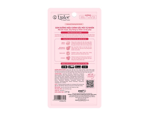 Son Dưỡng Sheer Color Natural Không Hương 2.4g LipIce ảnh 2