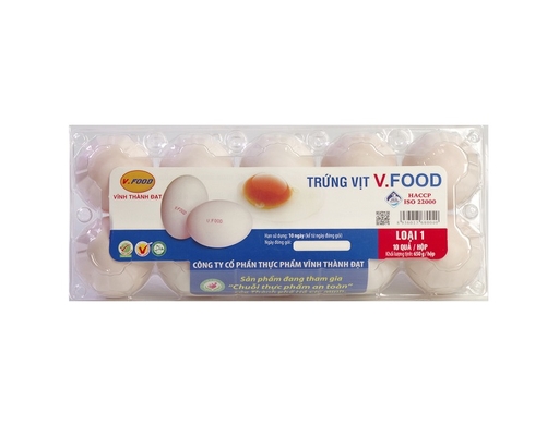 Trứng Vịt Loại 1 Hộp 10 Quả VFood ảnh 0