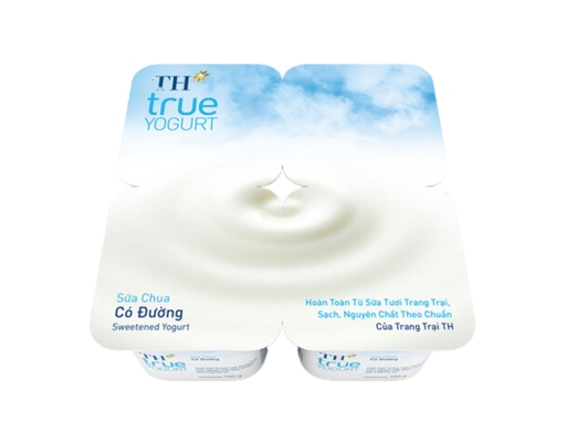 Sữa Chua Có Đường 4 x 100g TH True Yogurt ảnh 0