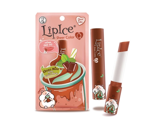 Son Dưỡng Có Màu Tự Nhiên Sheer Color Q Choco Mint Hương Socola Bạc Hà Màu Hồng Ửng Đỏ 2.4g LipIce ảnh 0