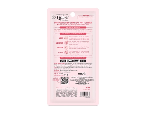 Son Dưỡng Hiệu Chỉnh Sắc Môi Rose Hồng Cam 2.4g LipIce ảnh 2