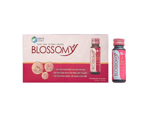 Nước Uống Đẹp Da Cải Thiện Sức Khỏe Hộp 10 Chai x 50ml Blossomy ảnh 0