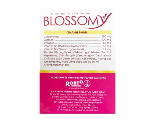 Nước Uống Đẹp Da Cải Thiện Sức Khỏe Hộp 10 Chai x 50ml Blossomy ảnh 2