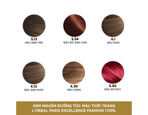 Kem Nhuộm Excellence #6.1 Màu Nâu Khói L'Oreal ảnh 4