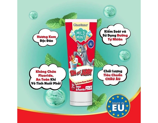 Kem Đánh Răng Bạc Hà Dành Cho Trẻ Em Mild Mint 75ml OralClean ảnh 1