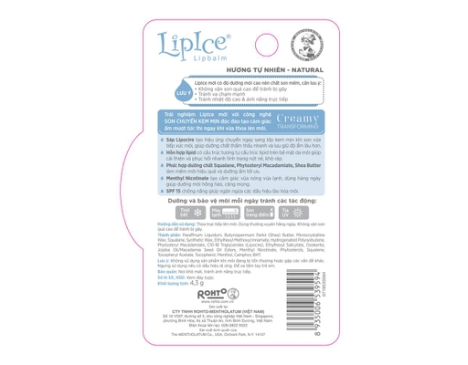 Son Dưỡng Hương Tự Nhiên 4.3g LipIce ảnh 2