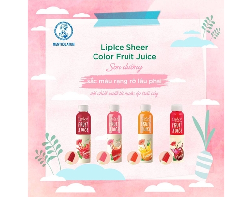 Son Dưỡng Chiết Xuất Trái Cây Fruit Juice Anh Đào Đỏ Tươi 4g LipIce ảnh 4