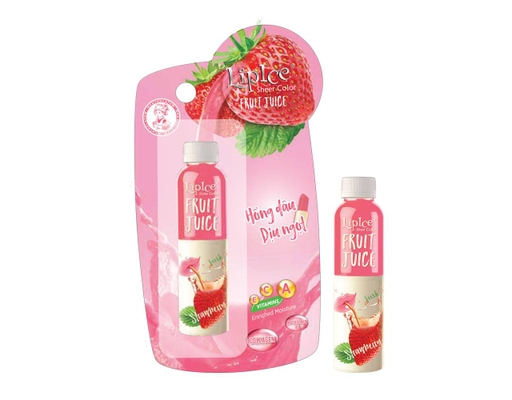 Son Dưỡng Chiết Xuất Trái Cây Fruit Juice Hồng Dâu Dịu Ngọt 4g LipIce ảnh 0