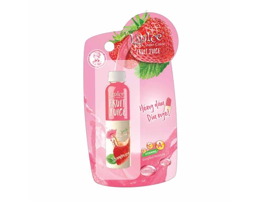 Son Dưỡng Chiết Xuất Trái Cây Fruit Juice Hồng Dâu Dịu Ngọt 4g LipIce ảnh 1