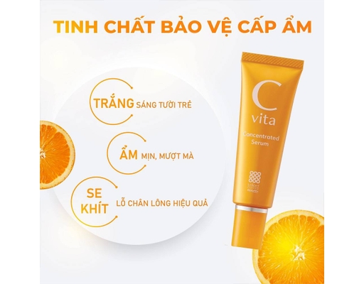 Tinh Chất Dưỡng Trắng C Vita Concentrated Serum 30g Meishoku ảnh 2