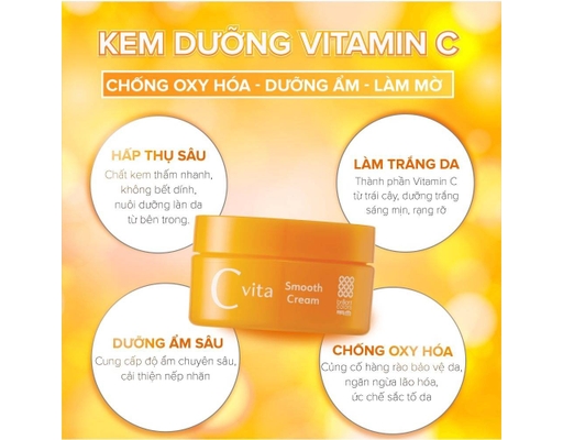 Kem Dưỡng Trắng Mịn C Vita Smooth Cream 45g Meishoku ảnh 1