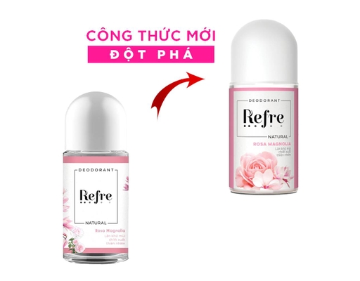 Lăn Khử Mùi Ngăn Tiết Mồ Hôi Hương Hồng Mộc Lan Rosa Magnolia 40ml Refre ảnh 3