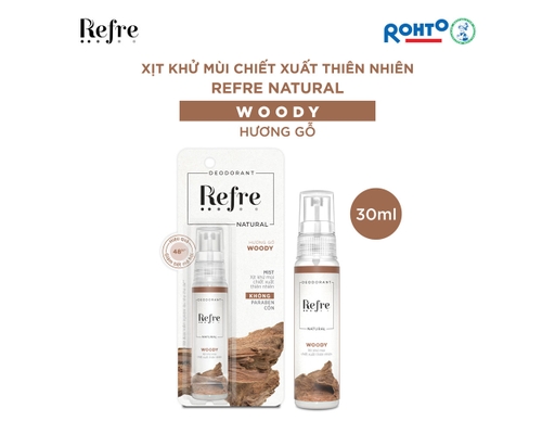 Xịt Khử Mùi Ngăn Tiết Mồ Hôi Hương Gỗ Woody 30ml Refre ảnh 3