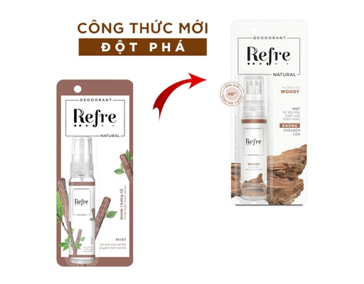 Xịt Khử Mùi Ngăn Tiết Mồ Hôi Hương Gỗ Woody 30ml Refre ảnh 4