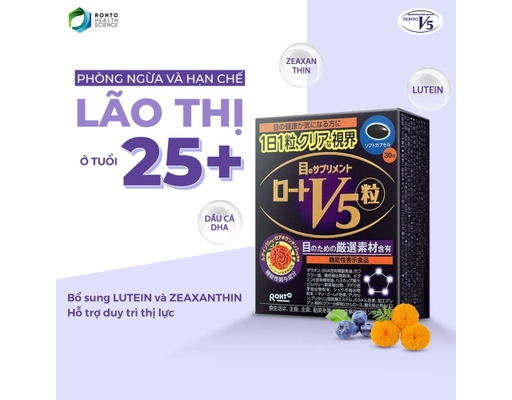 Viên Uống V5 Rohto Giúp Bổ Mắt 30 Viên
