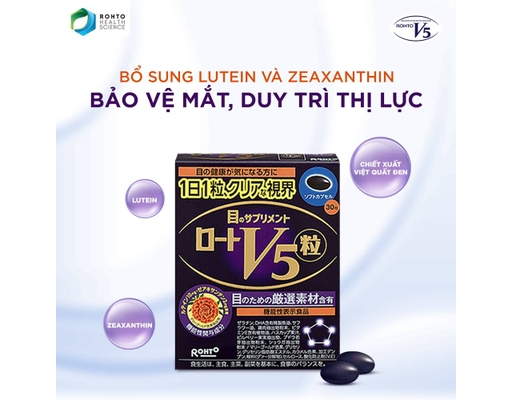 Viên Uống V5 Rohto Giúp Bổ Mắt 30 Viên