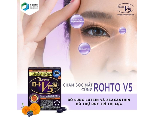 Viên Uống V5 Rohto Giúp Bổ Mắt 30 Viên