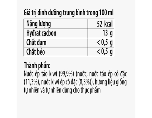 Nước Trái Cây Kiwi Táo 1L Vfresh ảnh 3