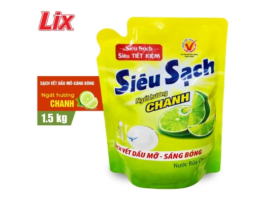 Nước Rửa Chén Siêu Sạch Hương Chanh 3.2kg Lix ảnh 2