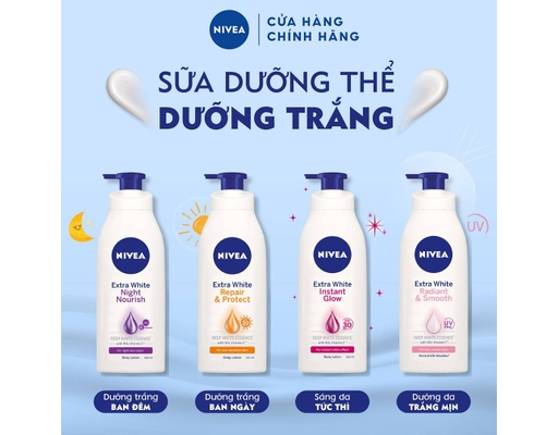 Sữa Dưỡng Thể Trắng Mịn UV & Vitamin C 600ml NIVEA ảnh 3