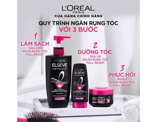 Dầu Gội Giảm Gãy Rụng Tóc Elseve Fall Resist 3X Anti-Hairfall Shampoo-Scalp+Hair 620ml L'Oreal ảnh 4