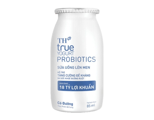 Sữa Uống Lên Men Probiotics Có Đường - 4 x 85g TH True Yogurt ảnh 1