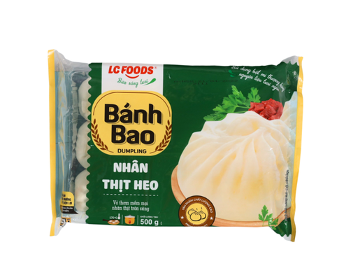 Bánh Bao Nhân Thịt Heo 12 Cái 500g LC Foods ảnh 1