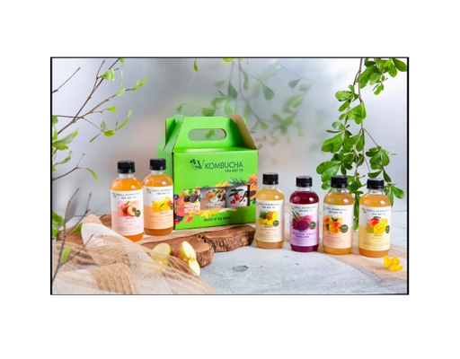 Trà Vkombucha Vị Dâu Tằm 250ml Vgreen ảnh 1
